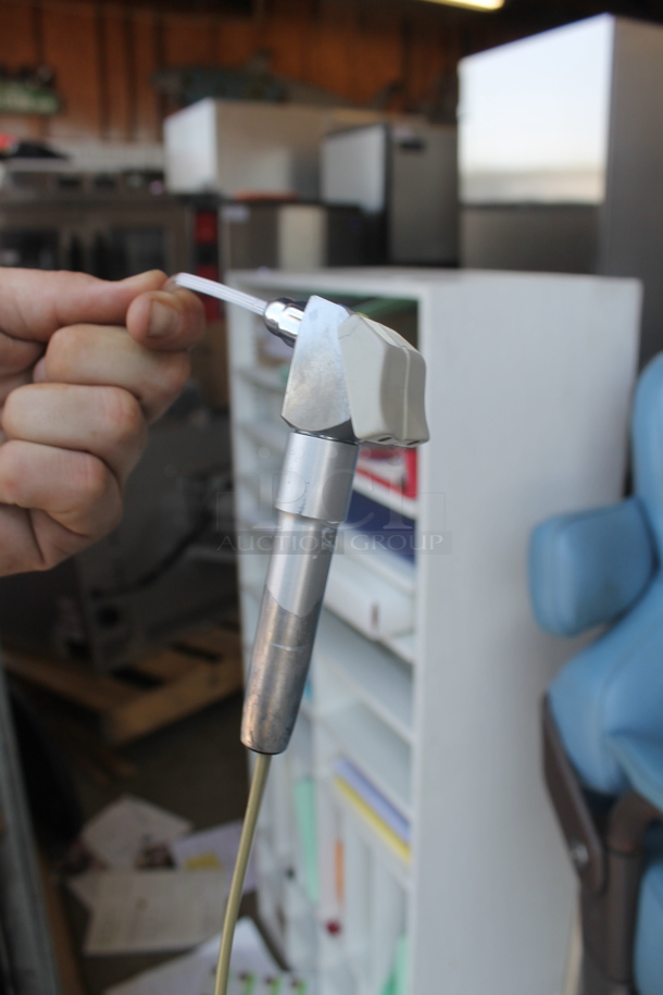 Aidee 3002 Metal Commercial Floor Style Dental Chair w/ Rinsing Tools and Bowl. 120 Volts, 1 Phase.  - Image 6 of 9