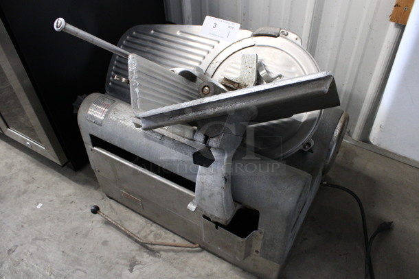 Hobart Model 1712 Stainless Steel Commercial Countertop Automatic Meat Slicer. 115 Volts, 1 Phase. 26x21x26. Tested and Working! - Image 4 of 7