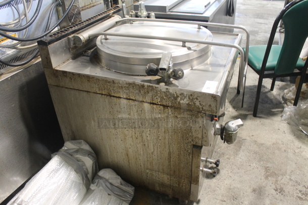 Modular Stainless Steel Commercial Countertop Natural Gas Powered Steam Kettle. - Image 4 of 7