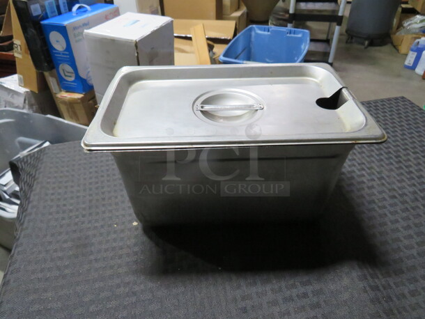 1/4 Size 6 Inch Deep Hotel Pan With Lid. 4XBID - Image 1 of 1