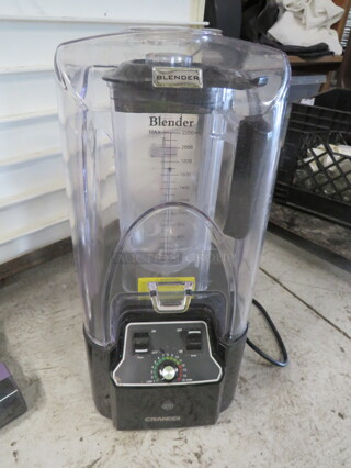 One NEW Cranddi Commercial Blender. Model# K90, 110 Volt. 2200 Watt. 