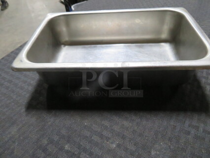 1/6 Size 6 Inch Deep Hotel Pan With 3 Lids.  5XBID