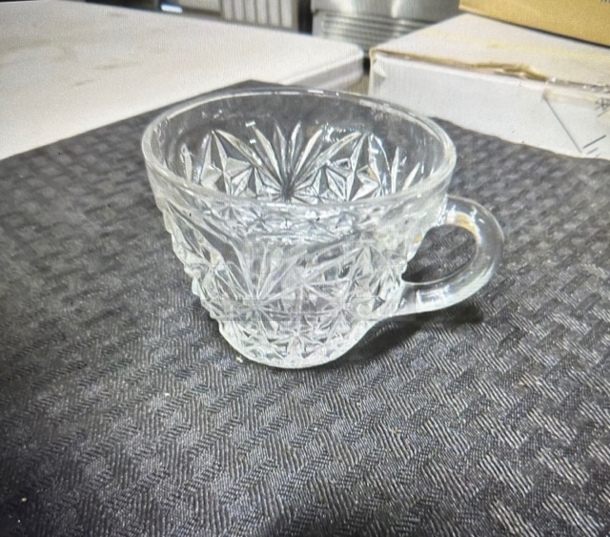 One Lot Of 18 Cut Glass Punch Bowl Cups. - Image 1 of 1