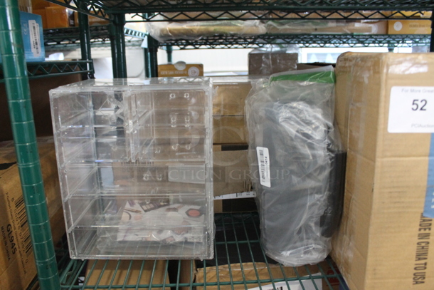 ALL ONE MONEY! Tier Lot of Various Items Including Can Organizer and Poly Bins - Image 3 of 4