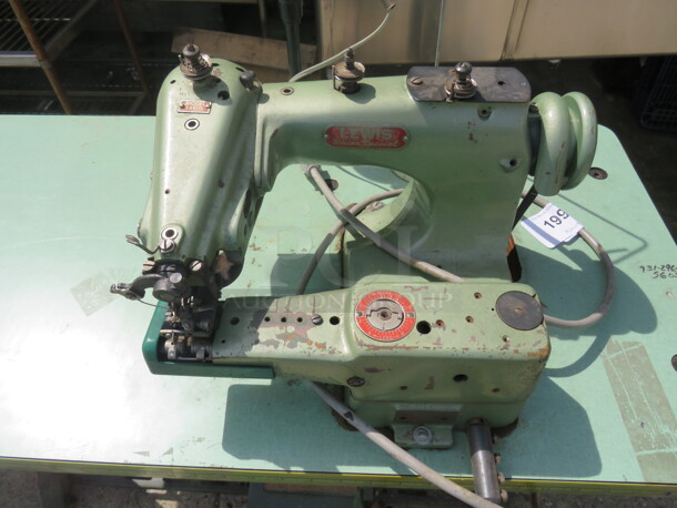 One Lewis Union Special Sewing Machine On A Table. #150-5. 48X20X41. - Image 2 of 3