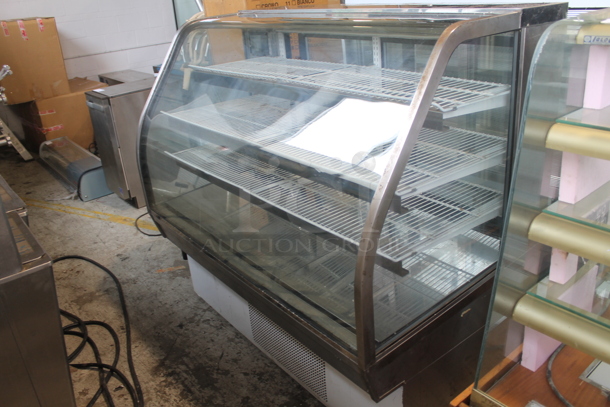 CustomCool CGB57SC Metal Commercial Floor Style Deli Display Case Merchandiser. 115 Volts, 1 Phase. Tested and Powers On But Does Not Get Cold - Image 3 of 5
