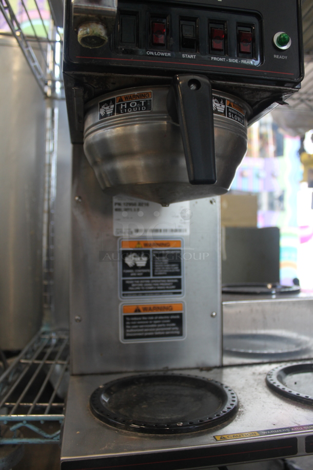2012 Bunn CWTF15 Stainless Steel Commercial Countertop 3 Burner Coffee Machine w/ Hot Water Dispenser and Metal Brew Basket. 120 Volts, 1 Phase. - Image 5 of 7