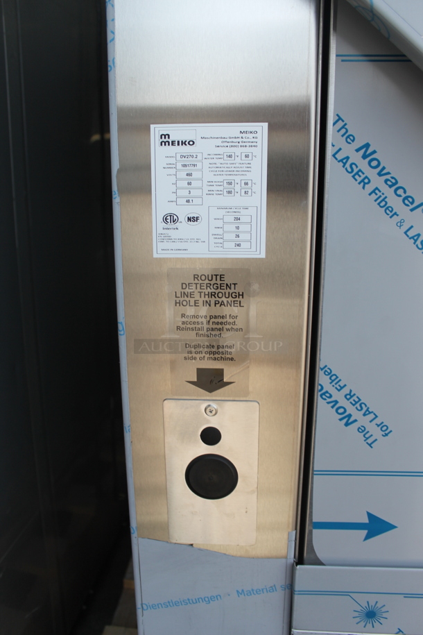 BRAND NEW! Meiko DV270.2 Stainless Steel Commercial High Temperature Hi Temp Pot and Pan Washer w/ Built In Booster. 460 Volts, 3 Phase. Stock Picture Used As Gallery Picture - Image 5 of 12