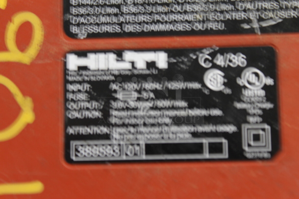 Hilti c 4/36 Li-ion Battery Charging Base. - Image 4 of 6