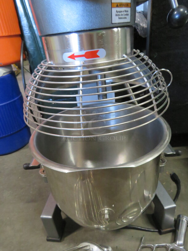 One Avantco 20 Quart Mixer With Bowl, Guard, Whip Paddle And Hook. 120 Volt. Model# 177MX20H. - Image 5 of 6