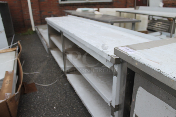 BRAND NEW SCRATCH AND DENT! Stainless Steel Commercial Table w/ 2 Under Shelves. - Image 3 of 4
