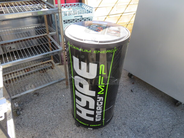 One Hype Energy Portable Drink Merchandiser. 17X33