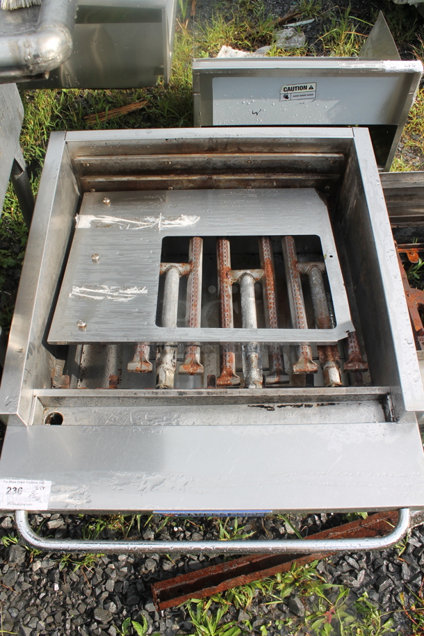 Stainless Steel Commercial Countertop Natural Gas Powered Charbroiler. Missing Grates. - Image 1 of 4