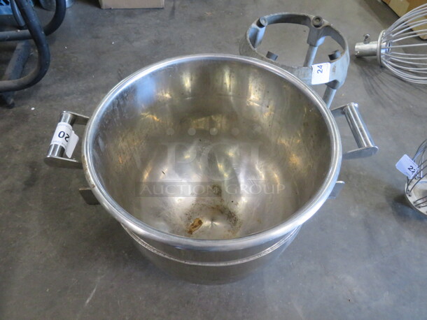 One Stainless Steel 30 Quart Mixer Bowl.  - Image 2 of 2