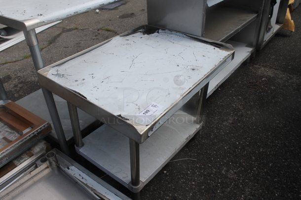 BRAND NEW SCRATCH AND DENT! Stainless Steel Commercial Equipment Stand w/ Under Shelf. - Image 2 of 3