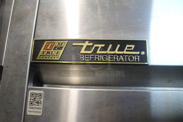 2014 True TG2R-2S Stainless Steel Commercial 2 Door Reach In Cooler w/ Poly Coated Racks on Commercial Casters. 115 Volts, 1 Phase. Tested and Working! - Image 3 of 6