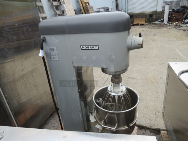 One Hobart 40 Quart Planetary Mixer With Bowl Whip And Paddle. Unable To Test. 208 Volt. 3 Phase. Model# D-340.  - Image 6 of 7