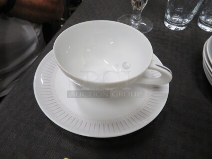 One Lot Of Sango China, 12 Cups/8 Saucers.