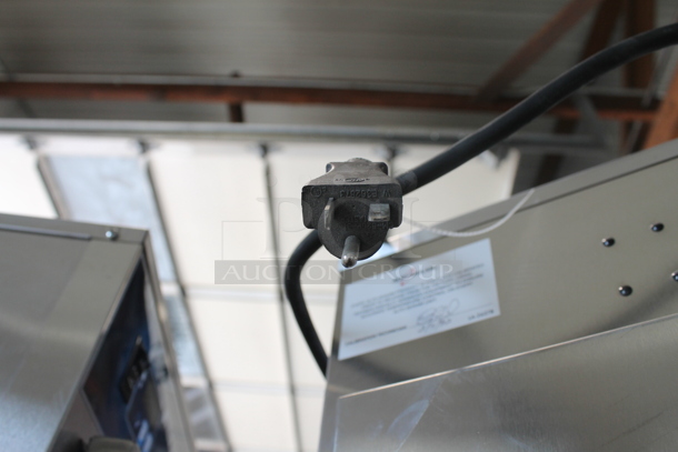 BRAND NEW! 2022 Alto Shaam 1200-UPS Commercial Stainless Steel Electric Double Deck Heating Holding Cabinet With Pan Racks on Commercial Casters. 120 V, 1 Phase. Tested and Working!   - Image 6 of 9