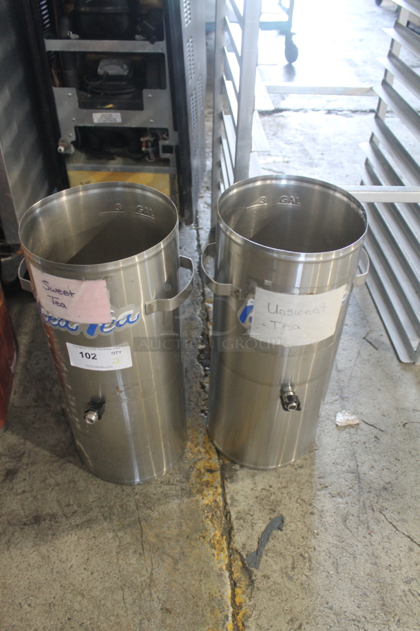 2 Curtis SCTC-3H-02 Stainless Steel Beverage Holder Dispensers. No Lids. 2 Times Your Bid! - Image 1 of 5