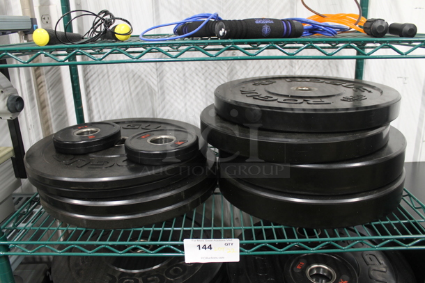 ALL ONE MONEY! Lot of 21 Various Rogue Bumper Plates; Eight 25 Pound, Nine 10 Pound and Four Five Pound.  - Image 2 of 8