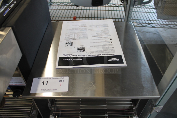 BRAND NEW SCRATCH AND DENT! Vollrath JT1H Stainless Steel Commercial Countertop Conveyor Toaster with 2 1/2" Opening. 120 Volts, 1 Phase. Tested and Working! - Image 4 of 6