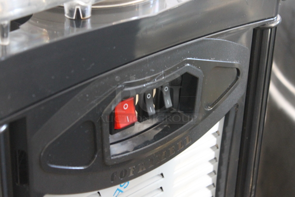 BRAND NEW SCRATCH AND DENT! Stainless Steel Commercial Countertop 2 Hopper Refrigerated Beverage Machine. Tested and Working! - Image 4 of 7