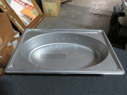 One NEW Vollrath Full Size 2.5 Inch Deep Super Shape Stainless Steel Oval Shaped Food Pan. #3101040. $63.64