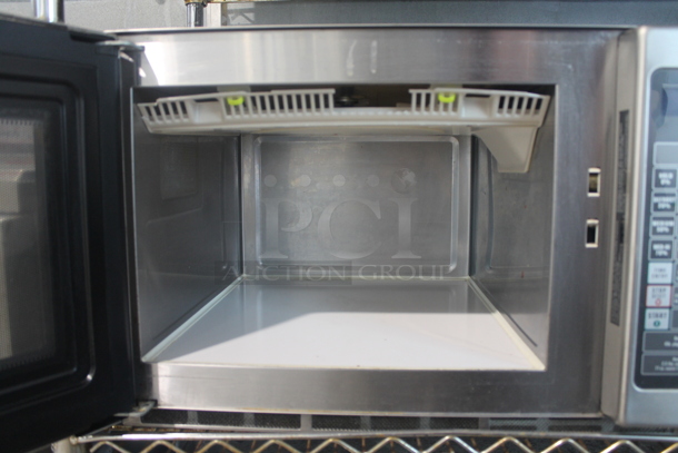 Amana RFS12SW2B Stainless Steel Commercial Countertop Microwave. 120 Volts, 1 Phase.  - Image 3 of 6