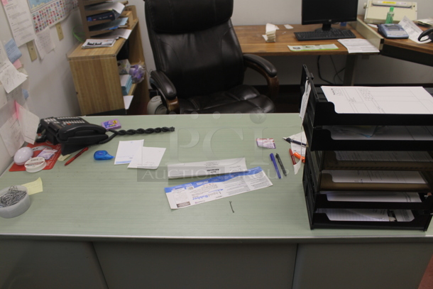 ALL ONE MONEY! ROOM LOT of Various Items Including Desk, Table, Computer and Filing Cabinets. BUYER MUST REMOVE. - Image 5 of 12