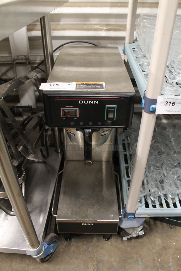 Bunn TB3Q-LP Stainless Steel Commercial Countertop Iced Tea Machine w/ Metal Brew Basket. 120 Volts, 1 Phase. 