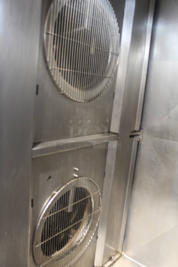 Alto Shaam ML20 20G Commercial Stainless Steel Natural Gas Roll in Rack Combitherm Oven On Galvanized Legs. Missing Door Handle Parts. 170,000 BTU. - Image 8 of 11