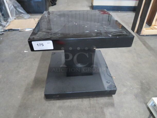 One Black Table. 22X22X22 - Image 1 of 2