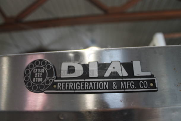 Dial Stainless Steel Commercial 2 Door Reach In Cooler Merchandiser w/ Poly Coated Racks. 115 Volts, 1 Phase. Tested and Powers On But Does Not Get Cold - Image 3 of 10