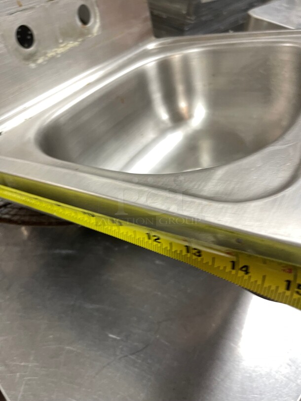 Commercial Stainless Steel Hand Sink NSF Approved To Be Used at Restaurant Establishments - Image 6 of 7