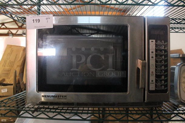 2016 Menumaster RFS12TSW Stainless Steel Commercial Countertop Microwave Oven. 120 Volts, 1 Phase. - Image 1 of 4