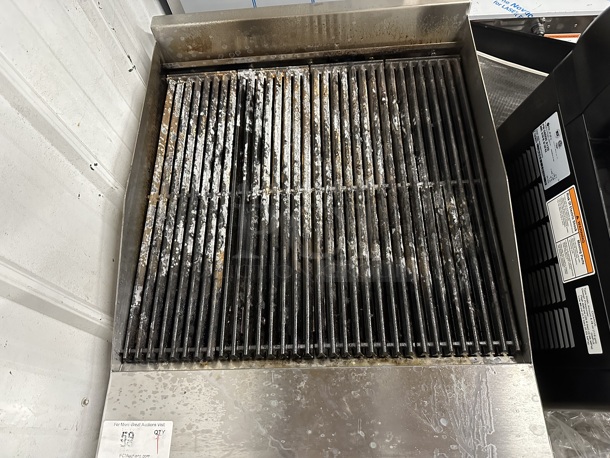 2023 Venancio O24CB Stainless Steel Commercial Countertop Natural Gas Powered Charbroiler Grill. 30,000 BTU.  - Image 2 of 4