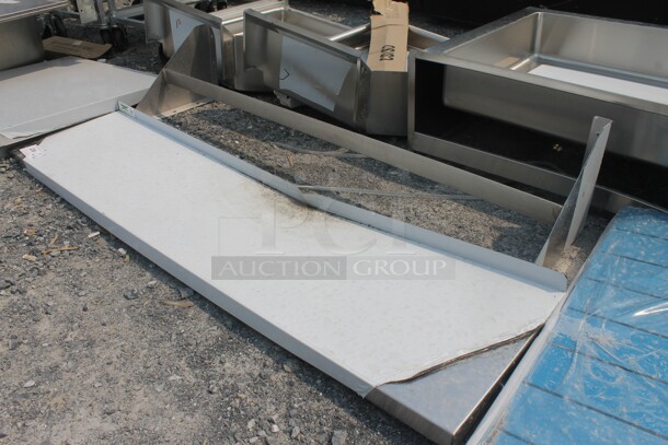 BRAND NEW SCRATCH AND DENT! Regency 600PS1560 Commercial Stainless Steel Wall Mounted Pot Rack.  - Image 3 of 5