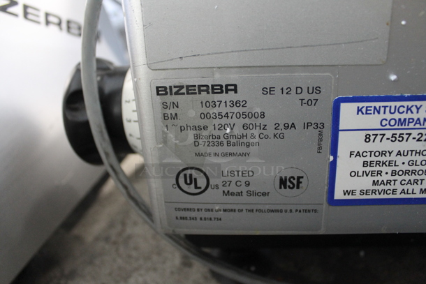 Bizerba SE 12 D US Stainless Steel Commercial Countertop Meat Slicer. 120 Volts, 1 Phase. Tested and Working! - Image 4 of 5
