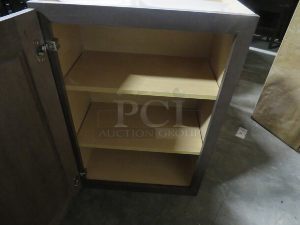 One NEW Echelon 1 Door Cabinet In A Storm Finish. #W2130L. 21X30X12 - Image 2 of 2