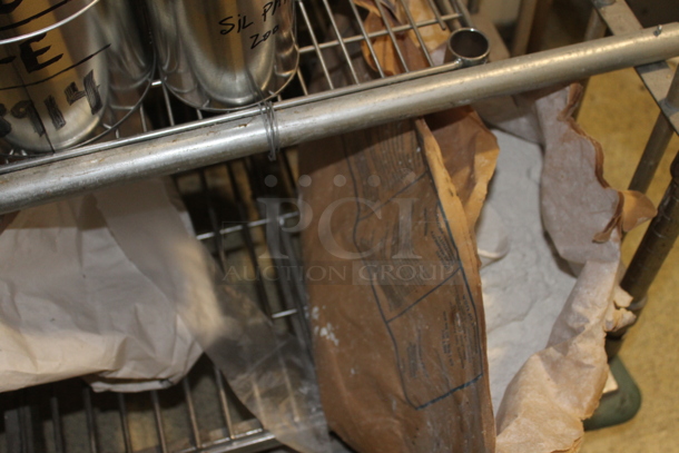 Metal 4 Tier Shelving Unit w/ Contents Including Liquid Propoly Clear. BUYER MUST REMOVE. - Image 6 of 6