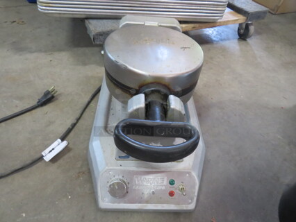 One Waring Waffle Maker. Model# WW180. 120 Volt.