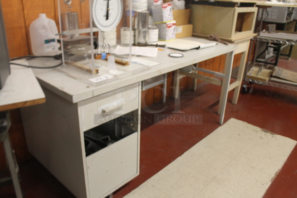 Desk w/ Contents Including Pelouze Scale. BUYER MUST REMOVE. - Image 2 of 6