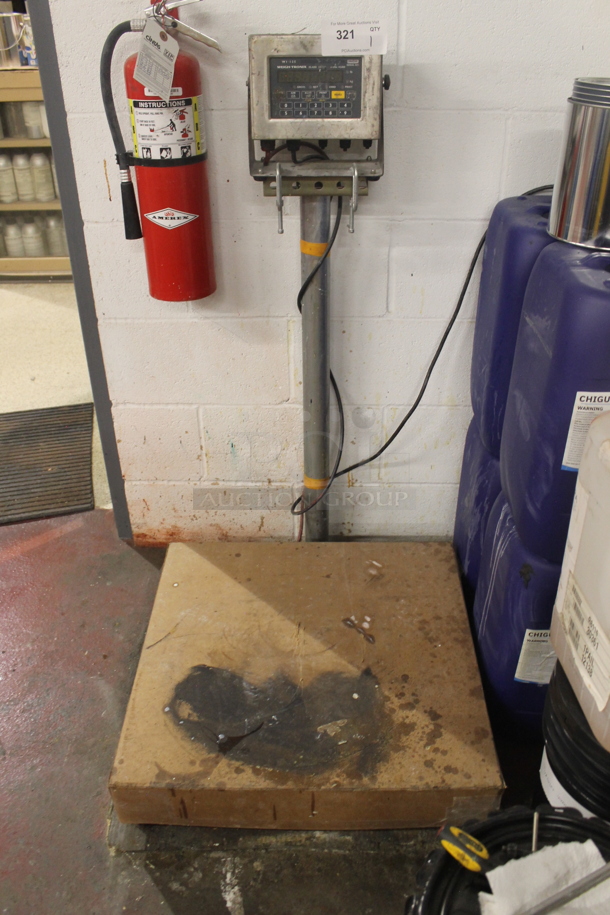 Weigh-Tronix WI-125 Metal Commercial Floor Style Scale. 115 Volts, 1 Phase.  - Image 1 of 5
