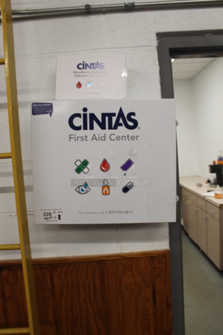 ALL ONE MONEY! Lot of 2 Cintas First Aid Boxes. BUYET MUST REMOVE.