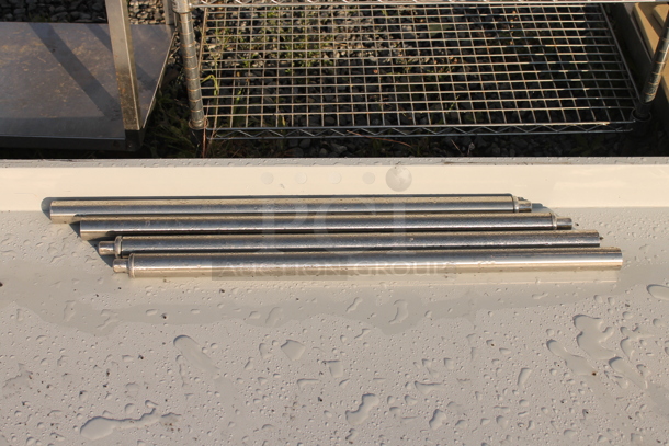 BRAND NEW SCRATCH AND DENT! Regency Stainless Steel Commercial Table w/ Back Splash, Under Shelf and Legs. - Image 3 of 3