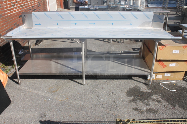 BRAND NEW! Vollrath Commercial Stainless Steel Work Table With Undershelf On Galvanized Legs.