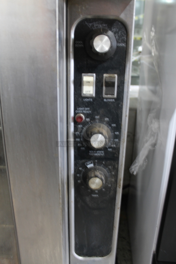 2 Blodgett Stainless Steel Commercial Gas Powered Full Size Convection Ovens w/ View Through Doors, Metal Oven Racks and Thermostatic Controls. 2 Times Your Bid! - Image 4 of 5