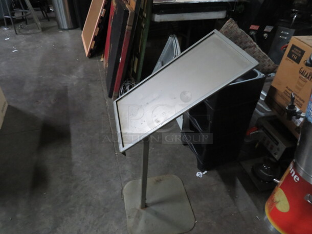 One Metal Menu Holder. 15X15X38 - Image 2 of 2