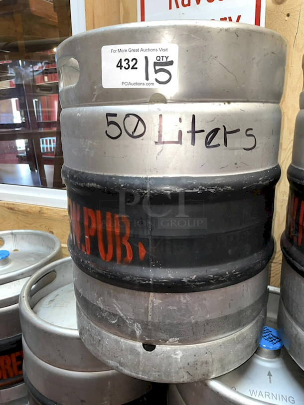 🍻🛢️ AWESOME!! 50 Ltr Sanke Kegs, Stainless Steel.🛢️🍻 50 Liters = 13.2 gallons = 105 pints = 140 x 12oz bottles/cans = 26 growlers. 15x Your Bid